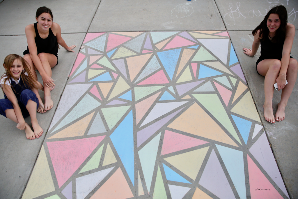 easy  chalk art