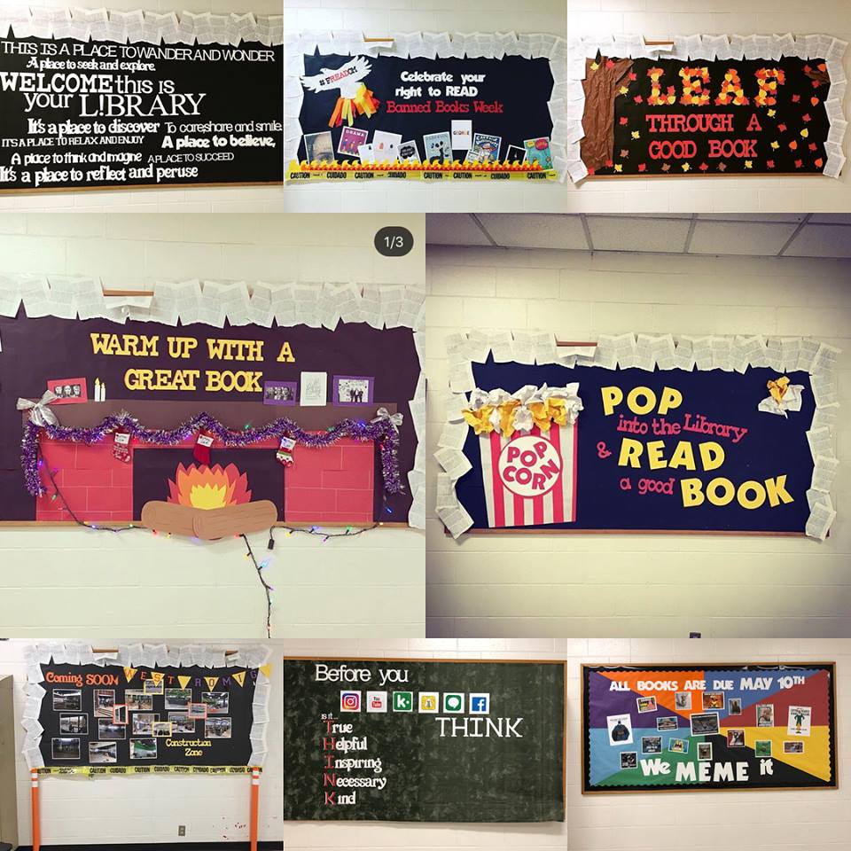 library bulletin  board ideas