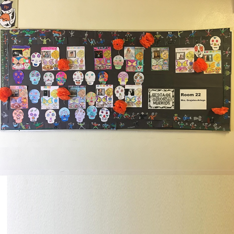 student work bulletin board