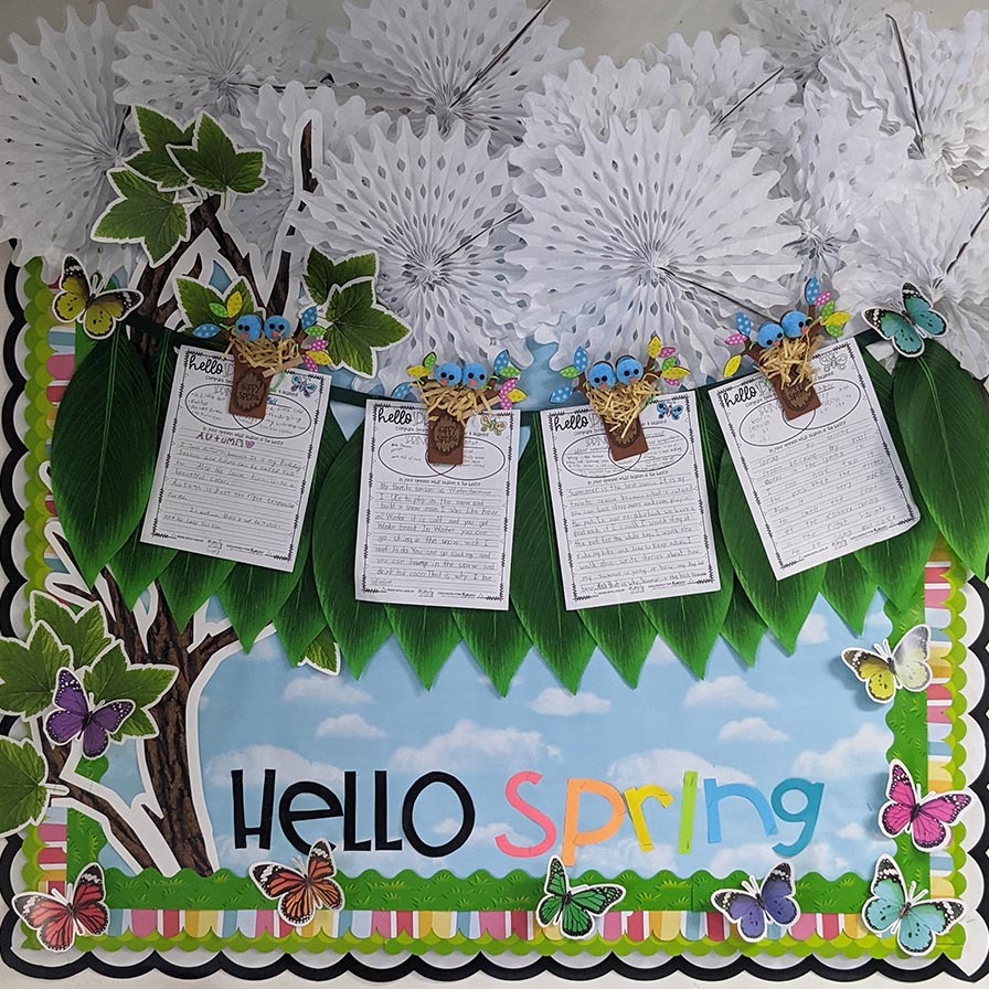 spring bulletin board