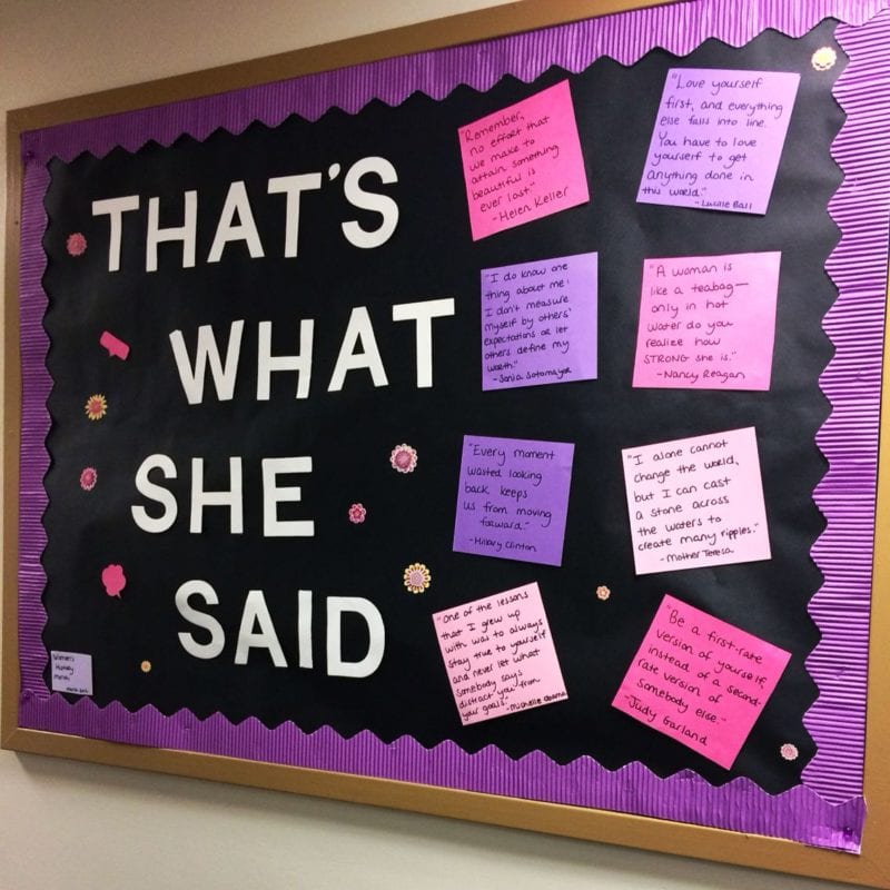 women's history month bulletin board ideas