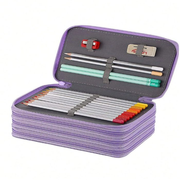 Multi-Compartment Pencil Case