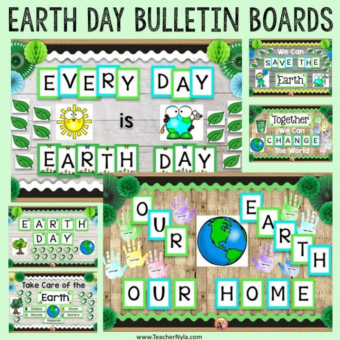 the earth day bulletin board